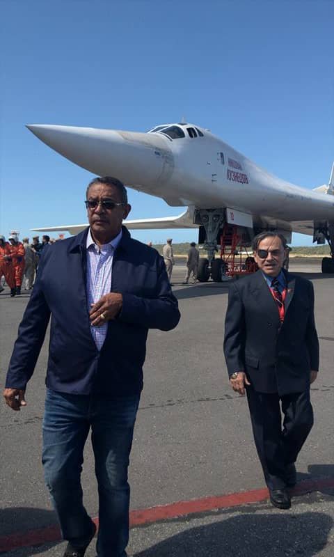 Three Russian aircraft, one Antonov cargo 124-100, one Ilyushin II-62 passenger and 2 Tupolev Tu-160 BlackJack  arrived at the Maiquetia Airport. They will participate in aerial exercises.