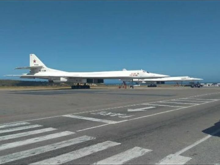 Tu-160 #94100 and #94100 arrived in Venezuela, #94108 was airborne too, but worked as radio communication relay, and returned to base