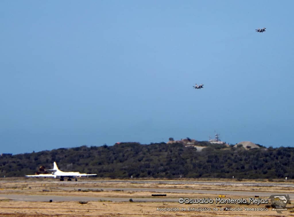 Photo: Tu-160  and F-16 of Venezuela Air Force 