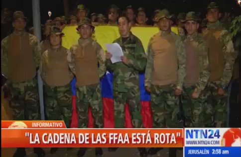 Grupo de militares venezolanos en Colombia llaman a la sublevación contra Maduro: Anuncian que se movilizarán a la frontera    