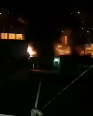 Module of the National Guard in Petare Caracas was set on fire