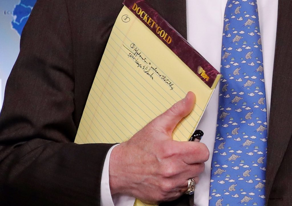 5000 troops to Colombia: US's Bolton's notes. Map behind the Bolton shows countries who supports Venezuela   