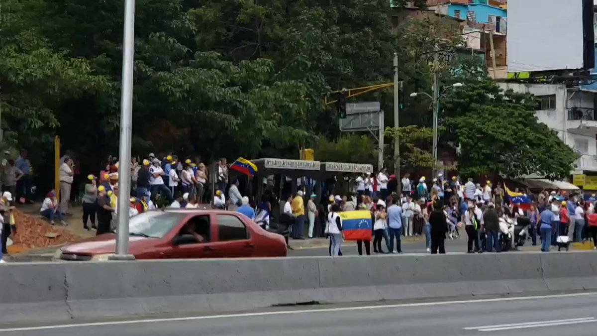 Protest at Santa Fe, Caracas now