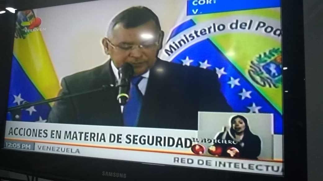 Venezuelan Minister of Justice @NestorReverol gives information of national and international interest on the destabilizing plan and attempted coup d'état against constitutional and legitimate Government