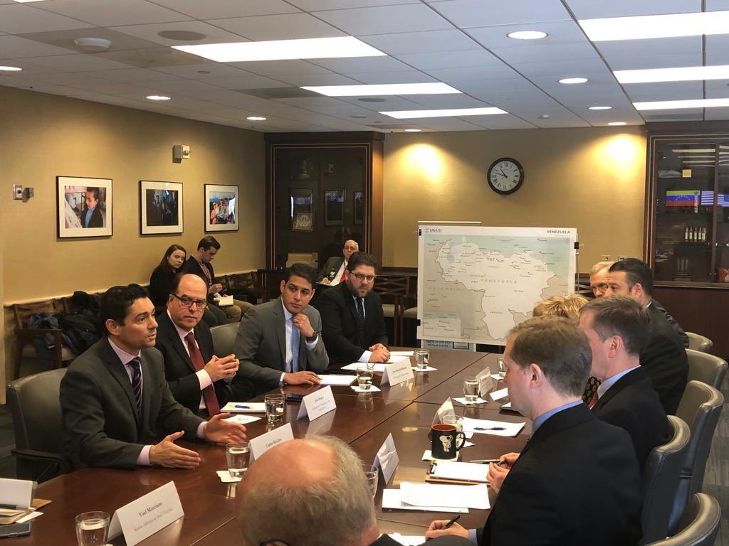 Ambassador of Venezuela to the USA: Today an intense day of work to coordinate humanitarian aid for Venezuela. Thanks for so much solidarity @USAID
