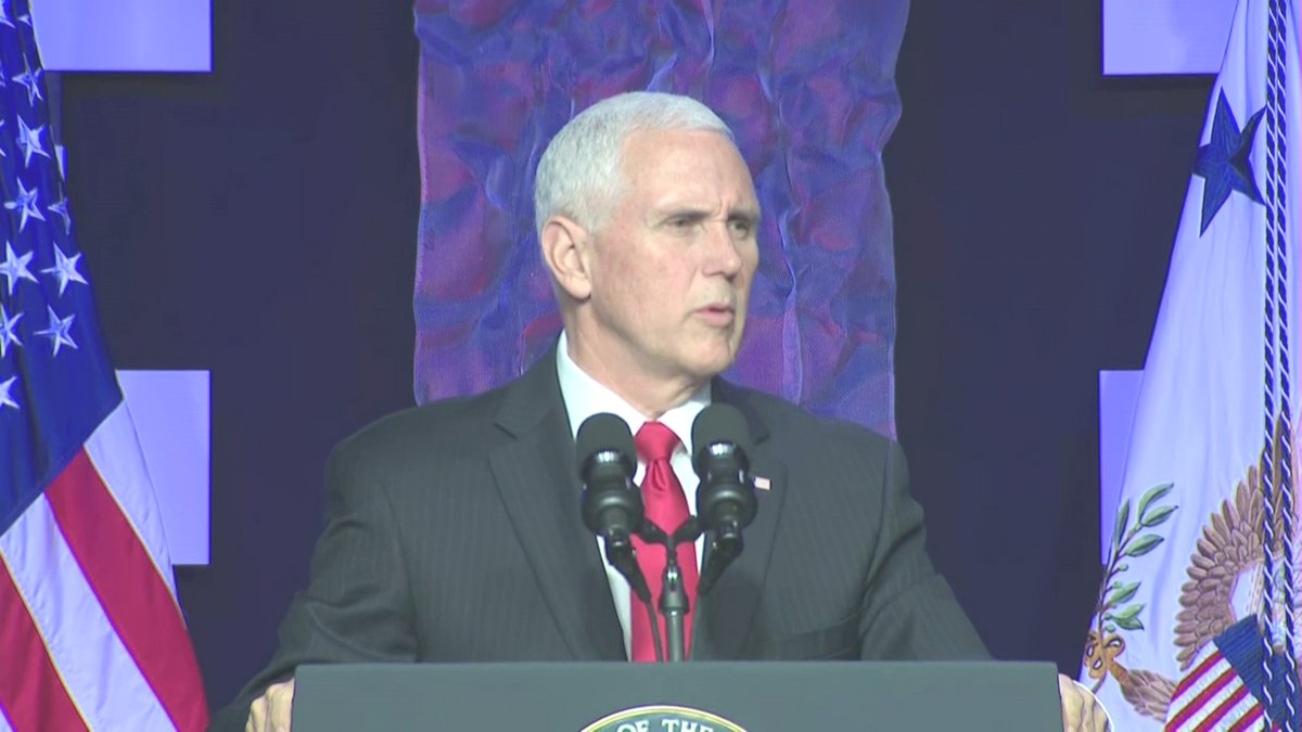 In Miami, @VP says 20 nations have announced support for Juan Guaido as the president of Venezuela, but that is not enough. Says there cannot be any bystanders in the push for freedom in Venezuela. Pence calls on all nations to recognize Guaido as Venezuela's President.   