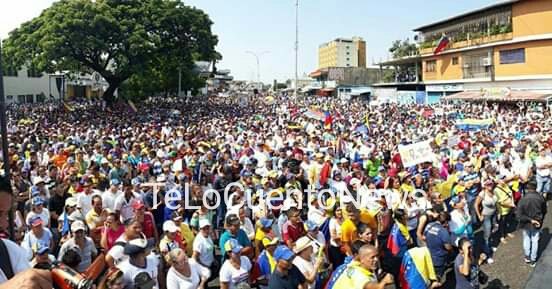 Venezuela: In Barinas the citizens responded again to the call of Juan Guaidó. From six points of the city they marched to 23 de Enero Avenue. They demanded humanitarian channel and free elections.