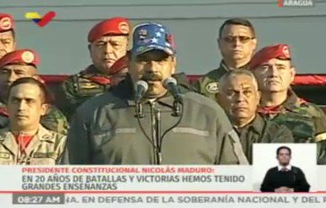 Maduro says that humanitarian aid is a false promise and a cheap show, that Venezuela will not be a country of slaves and beggars and that it is the opposition that needs mental help. 