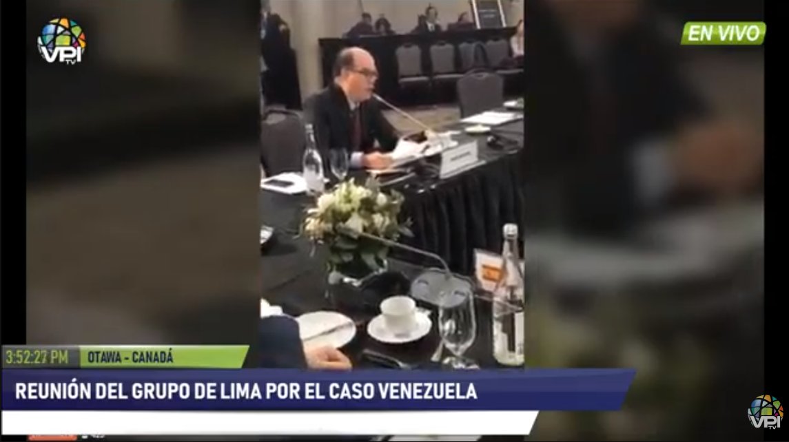Julio Borges, representative of Venezuela before the Lima Group. Venezuela is now an invaded country, and many Venezuelan officers have been detained and interrogated by Cuban officers