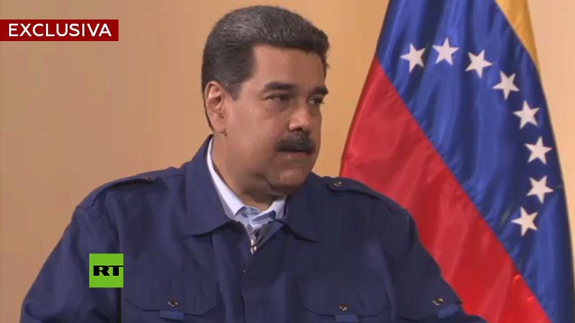 Maduro a RT: Lo que me importa es cumplir mis funciones, defender mi país, denunciar la amenaza de la agresión de Donald Trump a Venezuela 