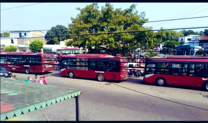 Utilizan unidades de TransTachira (bien público) para trasladar personas al acto de proselitismo político que encabezará Diosdado Cabello en Ureña, frontera con Colombia en rechazo a lo que denominan intervención Internacional 