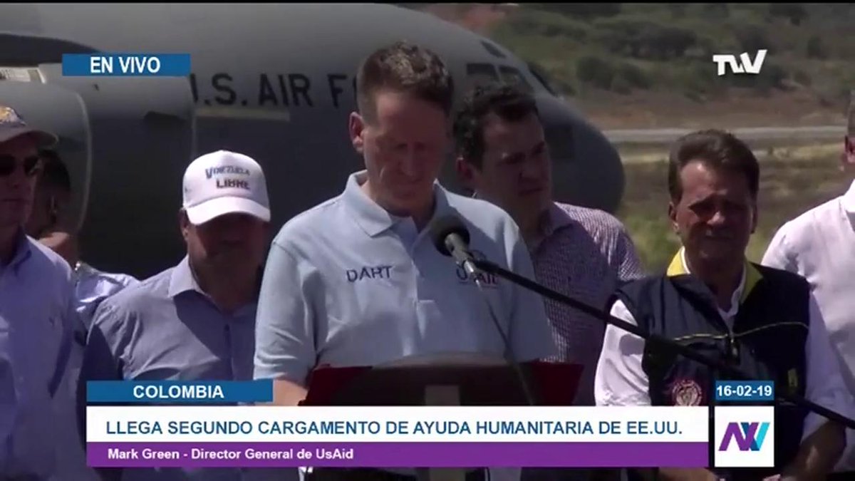 This is not the first shipment of humanitarian aid from the US and it will not be the last shipment we will send to Venezuela, said the CEO of @USAID, @USAIDMarkGreen.