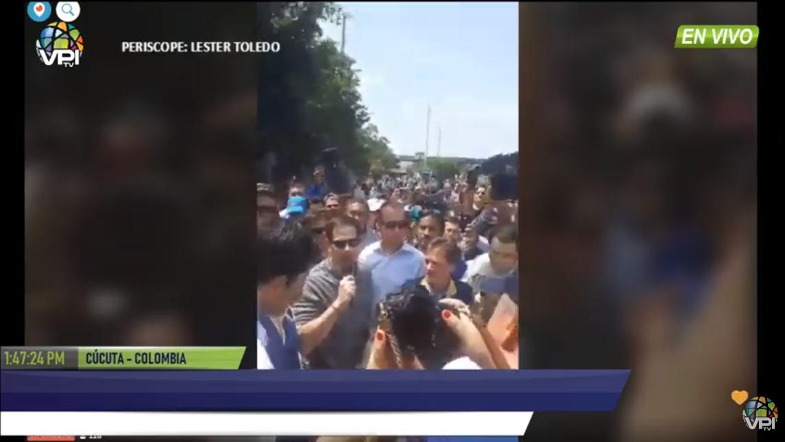 Cucuta: Senator Marco Rubio, (@marcorubio) The whole world is with you Venezuelan brothers, I only ask you not to lose strength or determination