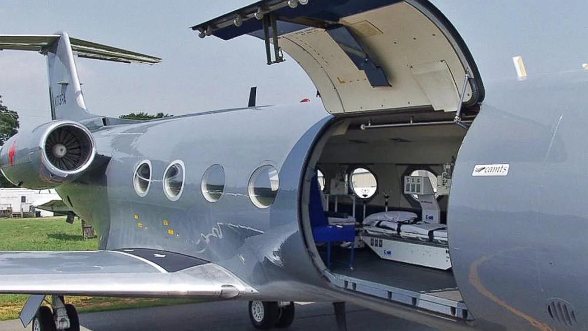 A medicalized plane for highly contagious diseases (of the few in the world) belonging to a company linked to the CIA has spent about 2 hours in Caracas. Last week he flew from Israel to Atlanta, then to Haiti and now Venezuela.