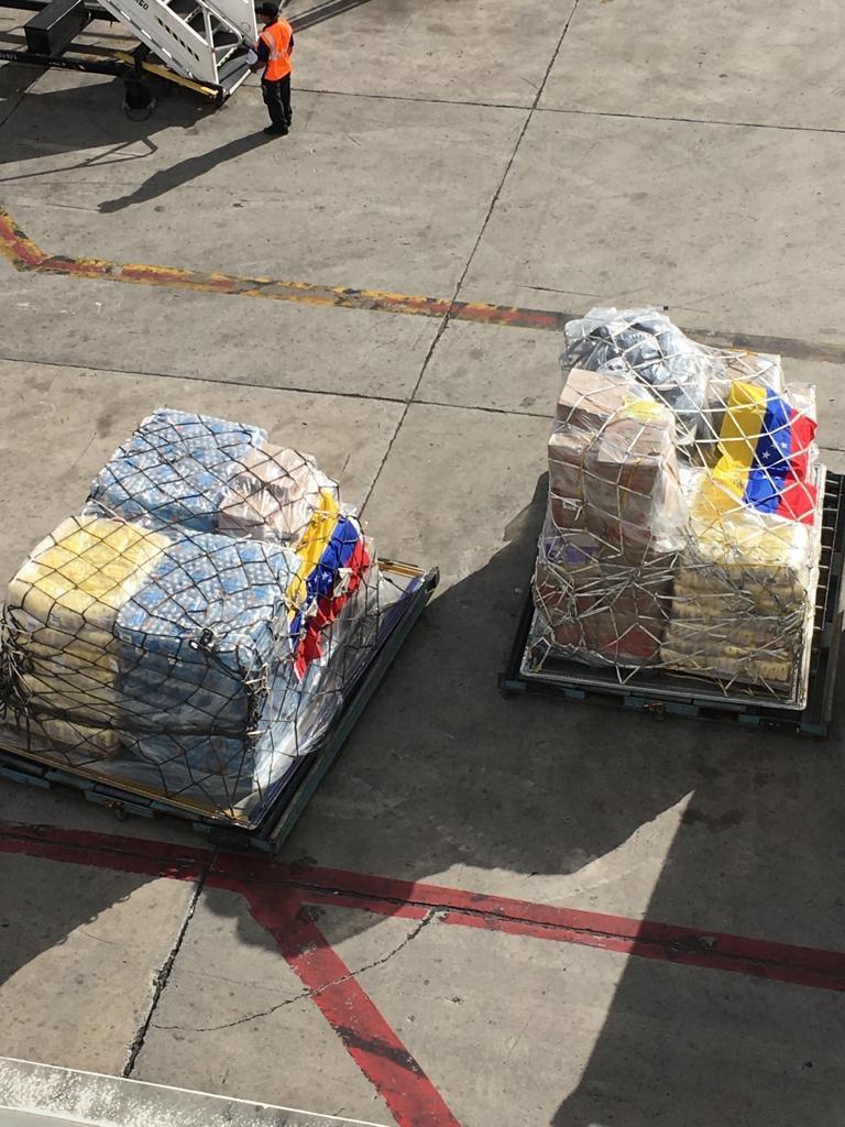 At this moment a plane is being loaded with tons of humanitarian aid and to take off from Miami to Curacao