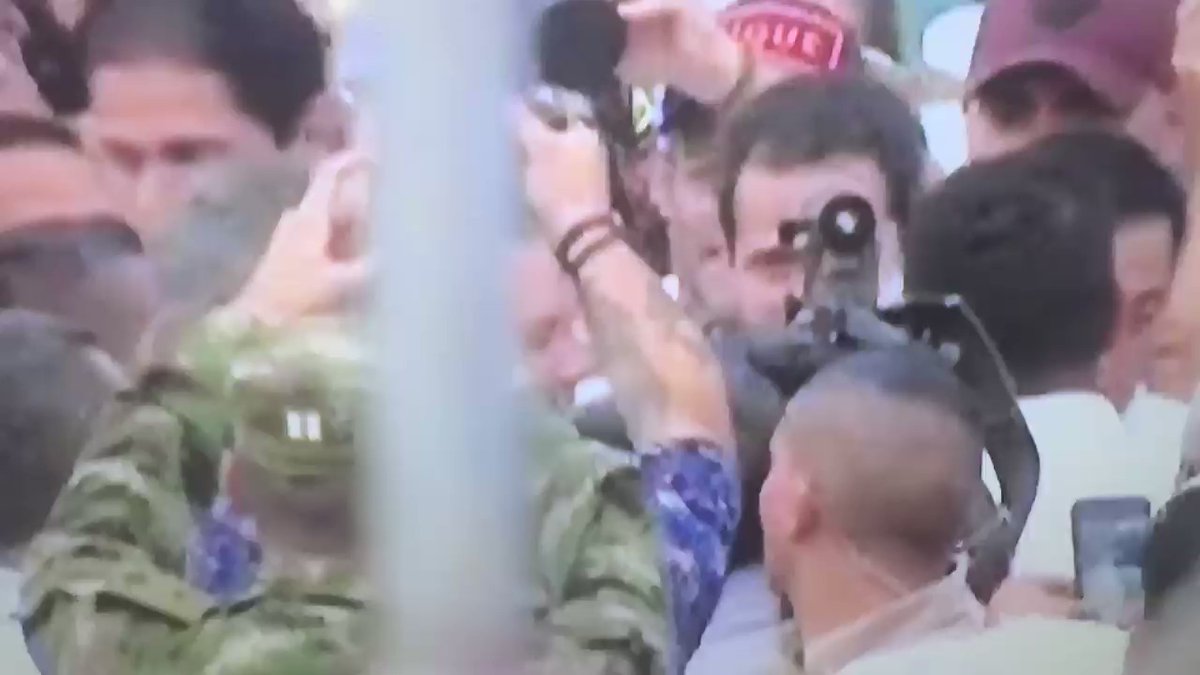 Juan Guaidó @jguaido present at the #AidLiveVenezuela concert in Cucuta with @IvanDuque
