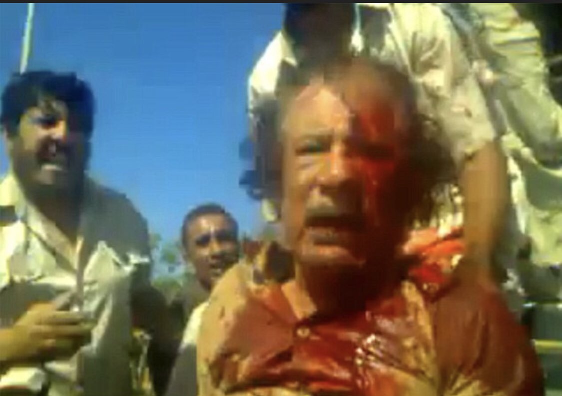 Marco Rubio tweets photos of Gaddafi: when in power and when captured