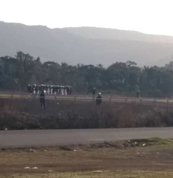 Santa Elena de Uairén: from early morning the GNB arrived at the airport to remove the Pemones that were there. There are also soldiers in the Maurak / Gran Sabana indigenous community
