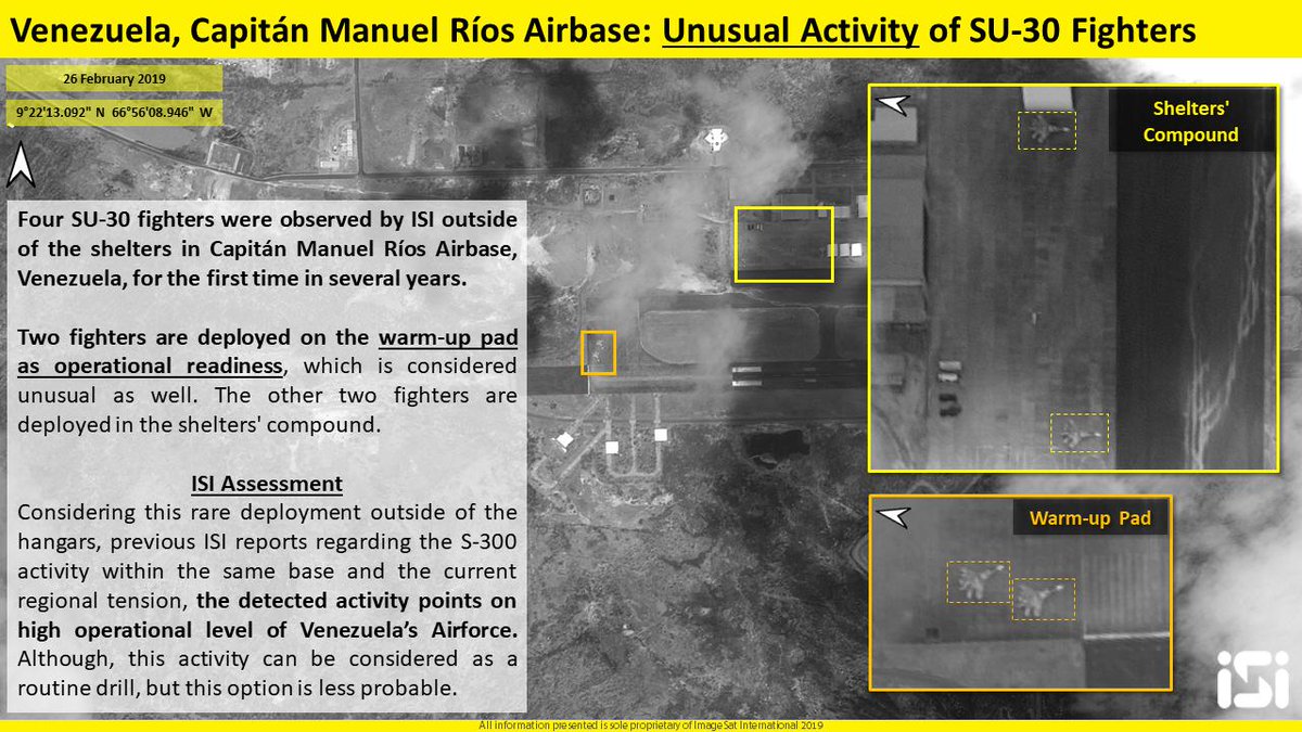 ISI: Venezuela: The AirForce takes SU-30s out of the hangars