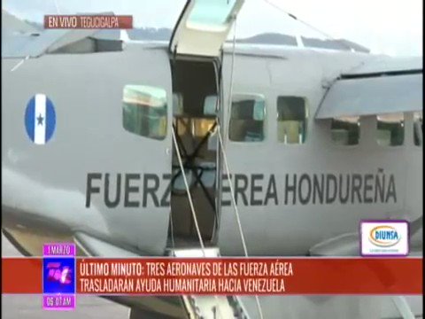 Three airplanes of the Air Force of Honduras transfer almost two tons of humanitarian aid to the collection center in Cúcuta. They are hygiene kits for Venezuelans.