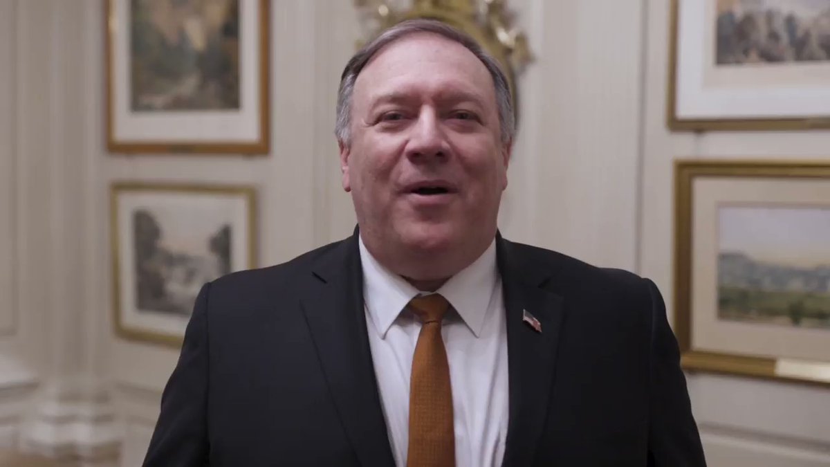 Mensaje de Mike Pompeo a Venezuela. El pueblo estadounidense está con ustedes.   