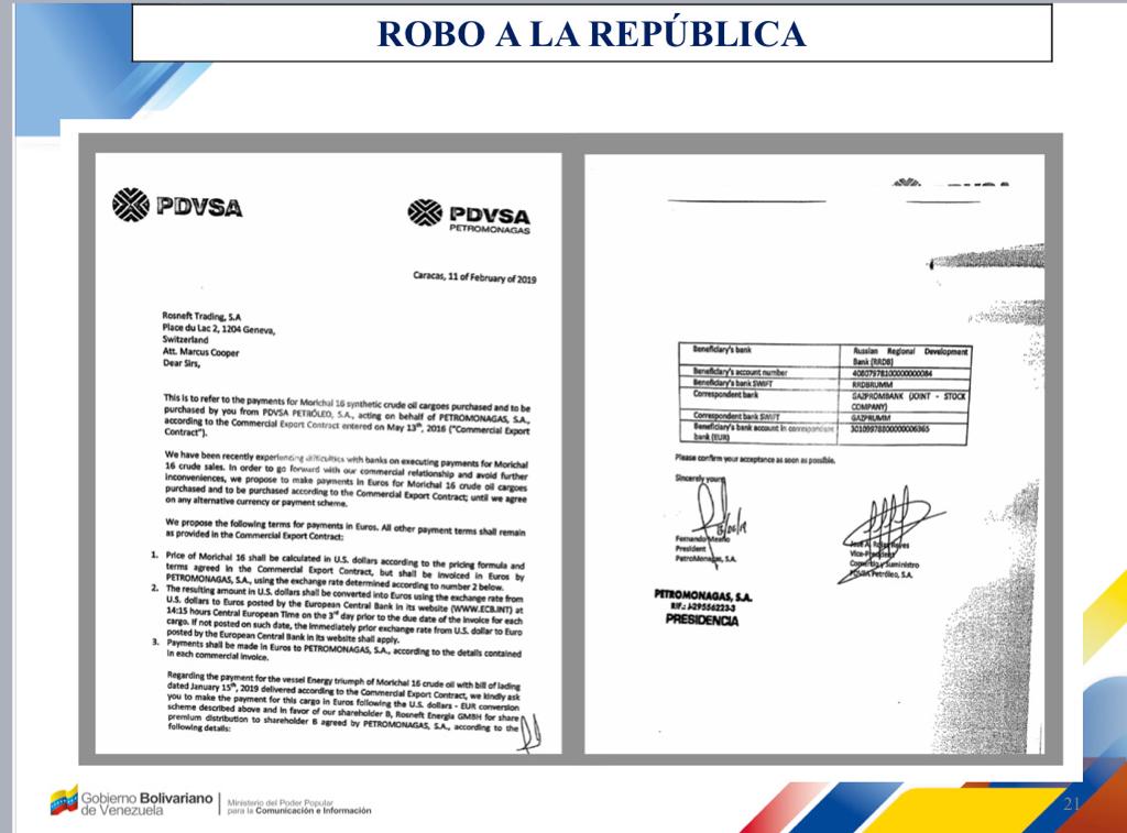 Jorge Rodríguez showed the supposed conversation between Juan Planchart and Leolpodo López, on WhatsApp