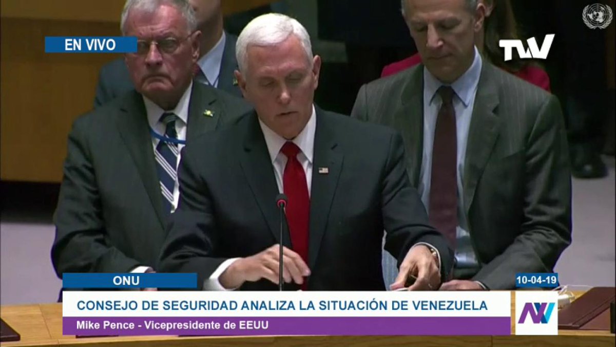 Mike Pence (@VP): The Maduro has resorted to violence and intimidation against anyone who opposes his regime. In the last three months the regime has imprisoned 1255 people and killed at least 40 demonstrators.