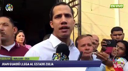 Acting President @jguaido says that El Pollo Hugo Carvajal is in a process of cooperation. On the morning of April 13, Acting President visited the Basilica of the Chinita, as the beginning of his tour of Zulia state.