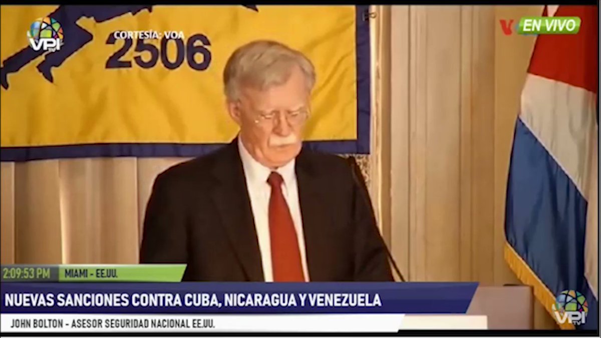 John Bolton announces sanctions against the Central Bank of Venezuela (BCV)