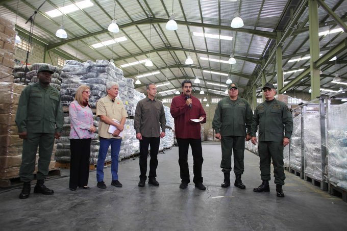 Maduro says that the any distribution of the CLAPs(aid packages) must be made only with National cards
