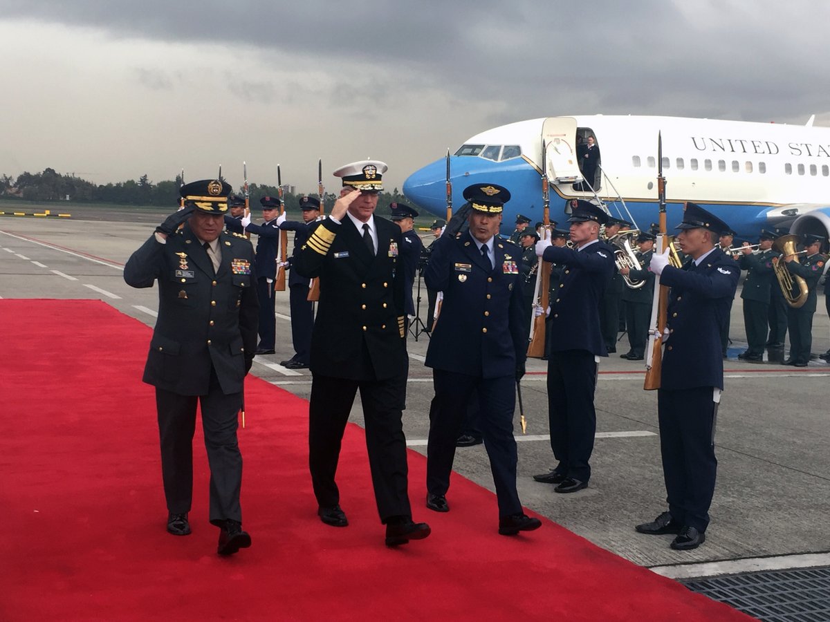 SOUTHCOM Cmdr Adm. Craig Faller in Colombia for Multilateral Borders Conference 2019 with  officials from Brazil, Colombia, Ecuador and Peru. Conference to strengthen regional security coordination and cooperation procedures