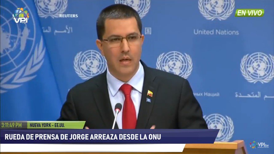 Jorge Arreaza: We have come to make an important denunciation, we have declared ourselves in campaign for the denunciation, so that the world knows the devastating effects that the economic blockade has caused.
