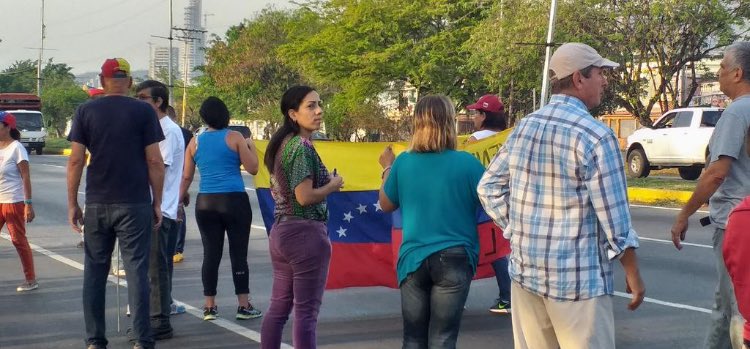 Protestors are taking to the streets in Carabobo