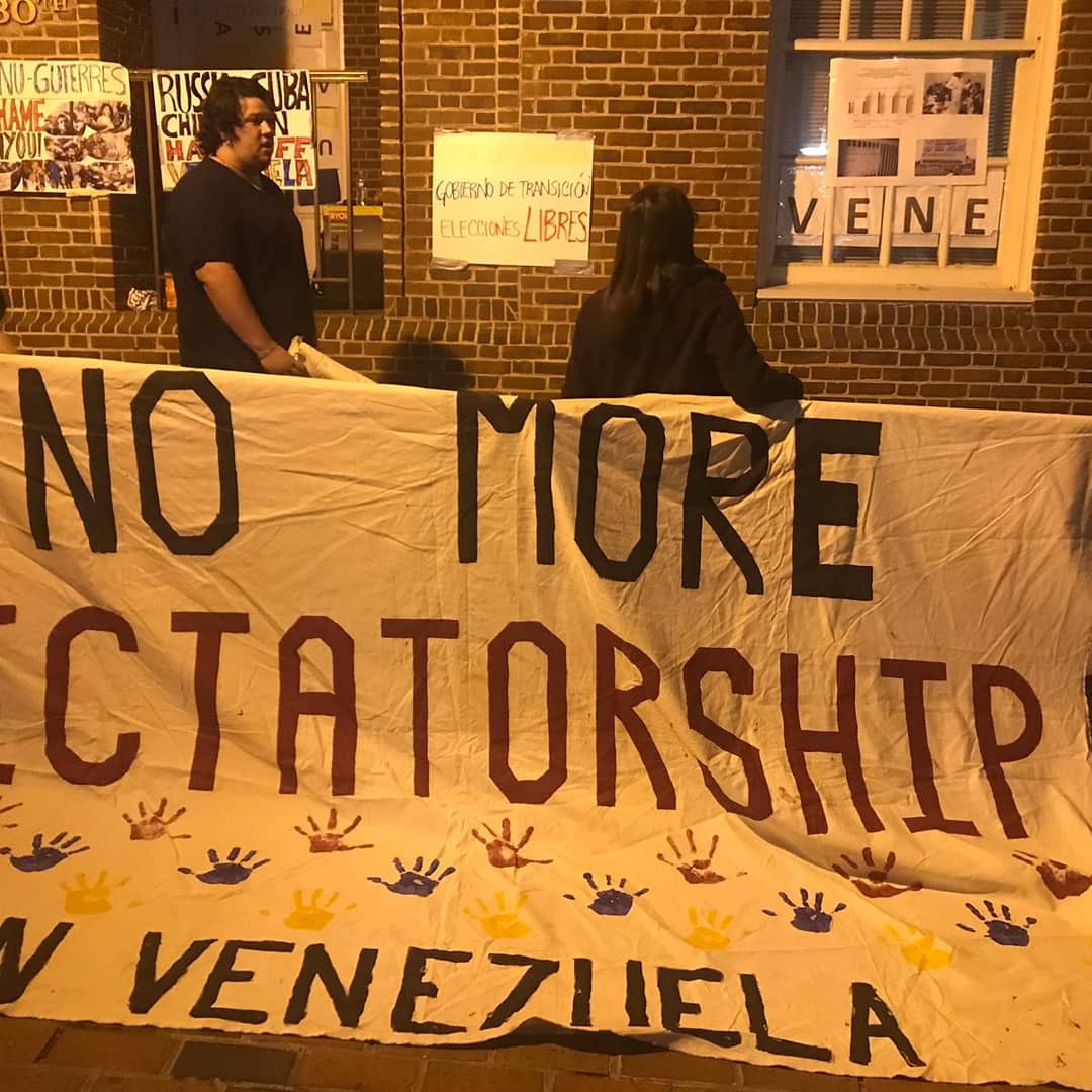 Rally at embassy of Venezuela in DC