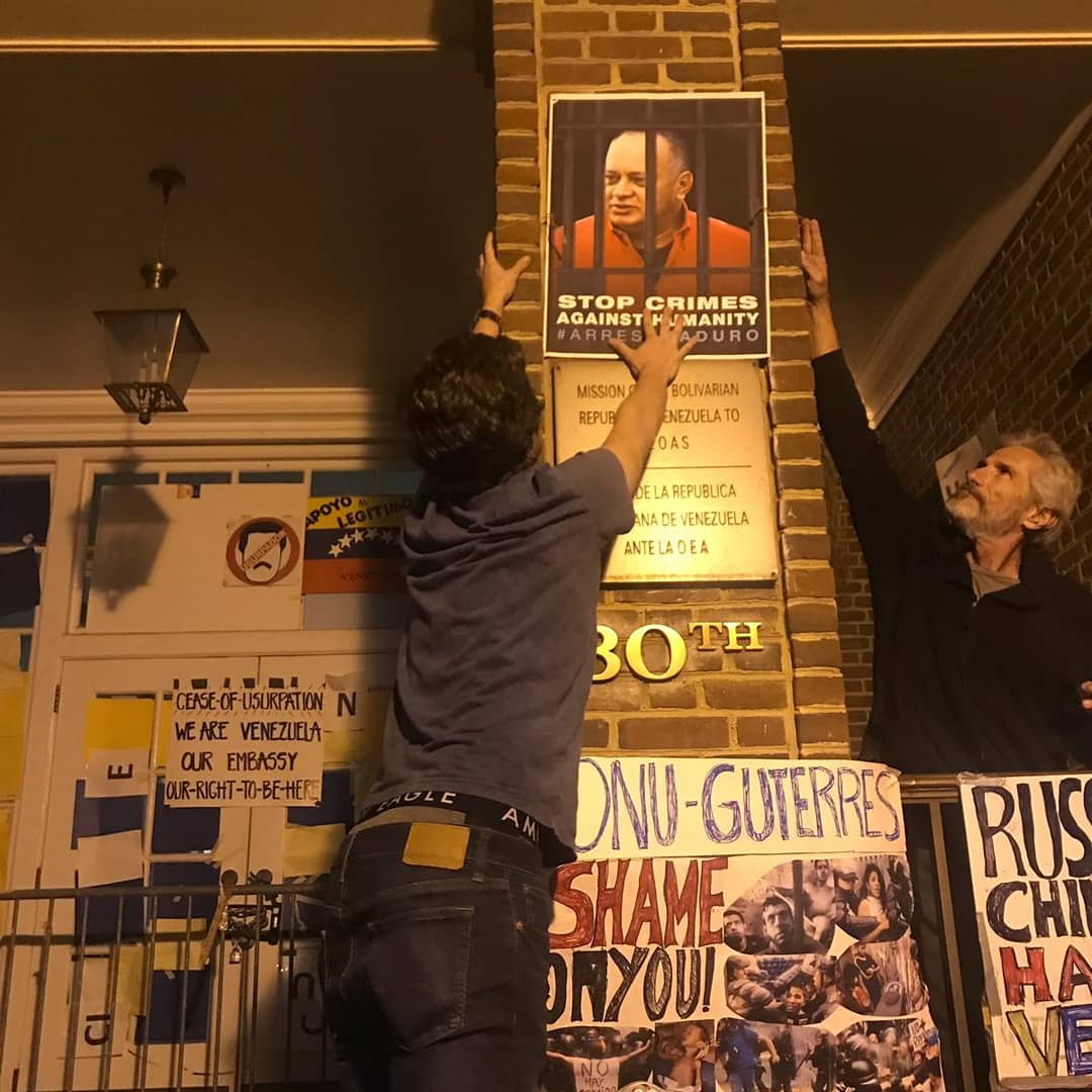 Rally at embassy of Venezuela in DC