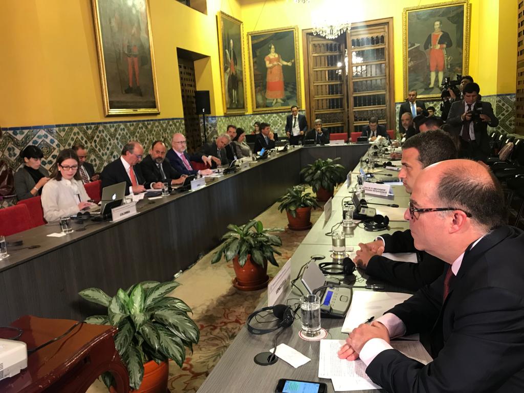 @JulioBorges reports the start of the preparatory meeting for the Lima Group plenary. He affirms that they have a proposal of forceful measures so that the region exerts even more pressure against Maduro, his family and front men.