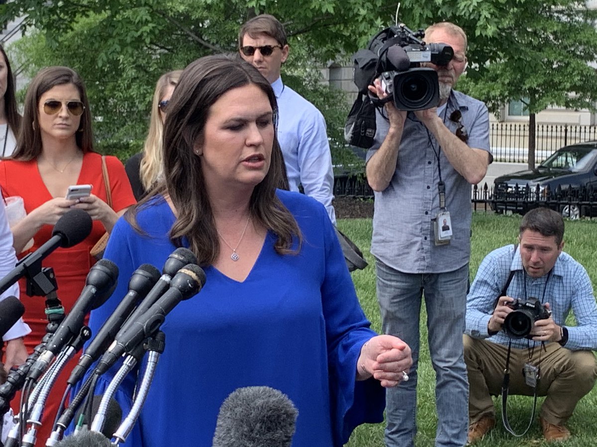 The president is going to do what's necessary on Venezuela, says @PressSec in response to my question on top-level meeting this morning by national security officials at @DeptofDefense reportedly to discuss military options.   