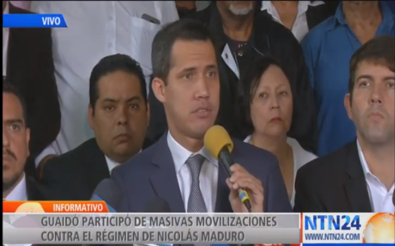 .@jguaido asks the army to side with the Constitution to guarantee the transition and governance 
