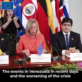 Mogherini worried about the worsening of the crisis in Venezuela. The recent events are the result of desperation and the lack of a political horizon that could end the current crisis