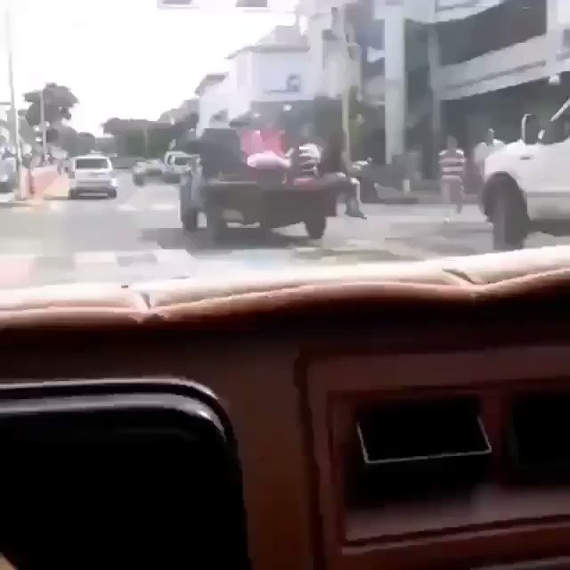 Without ambulances in Trujillo state, injured and patients are transported in Valera on platformed trucks