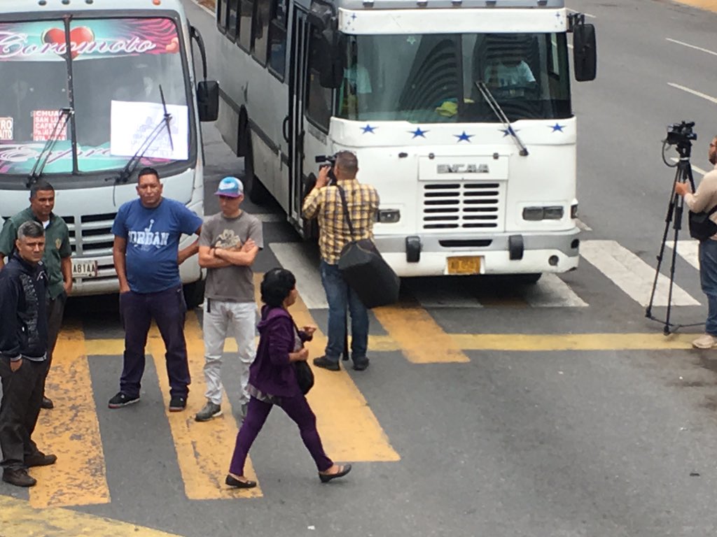 Protest of transporters in Altamira