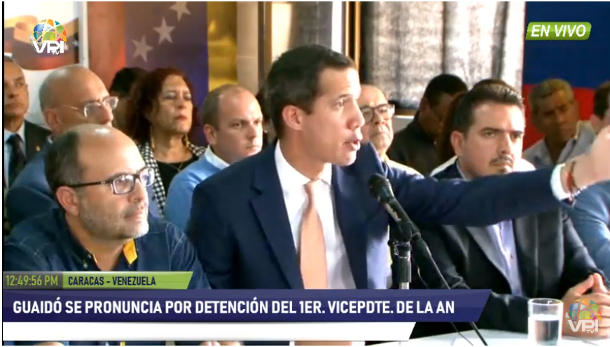 .@jguaido: They persecute us because we accompany the legitimate protest of the economy sectors and because we propose solutions to the problems