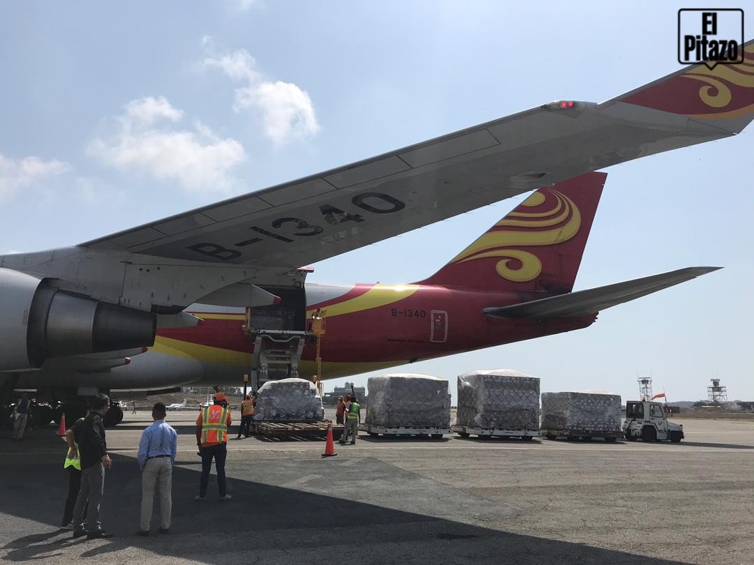 Vargas: Cargo with medical supplies arrive at Maiquetia airport from China 