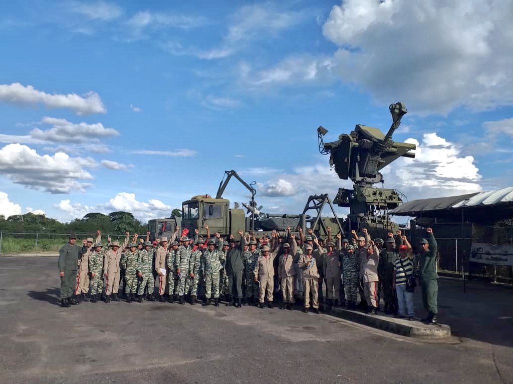 Venezuela army 39th Air Defense Brigade Russian-made S-125 Pechora-2M during latest live fire exercises #BicentenariodeAngostura2019 