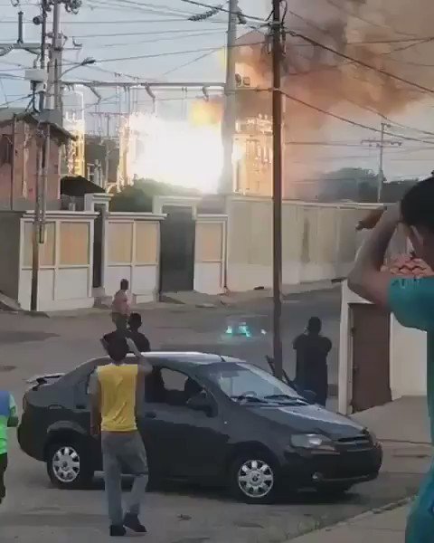 Report of explosion of the San Felipe Substation located in the vicinity of the Dr. Manuel Noriega Hospital, in Maracaibo.