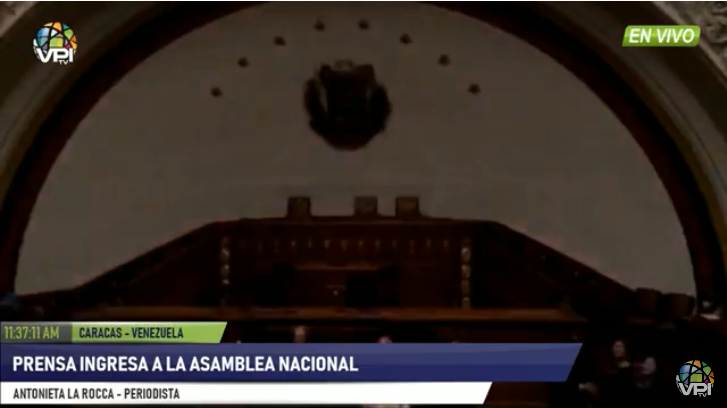 Session of Venezuelan National Assembly Session: electricity service failures in the National Assembly building while waiting for the start of the regular session scheduled for Tuesday.