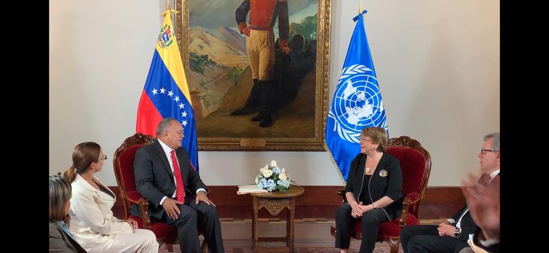 @mbachelet meets with President of the National Constituent Assembly Diosdado Cabello 