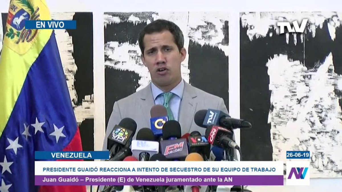 Acting President @jguaido from the Metropolitan University, ensures that there is dissatisfaction among military high command 
with the power of Maduro and that it is not only military but also generals