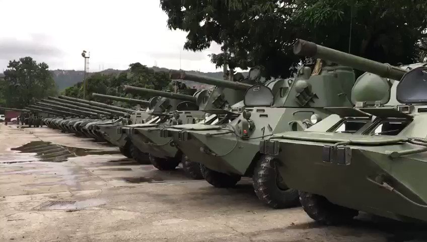 Venezuelan Armoured vehicles being prepared for the 5th July parade    