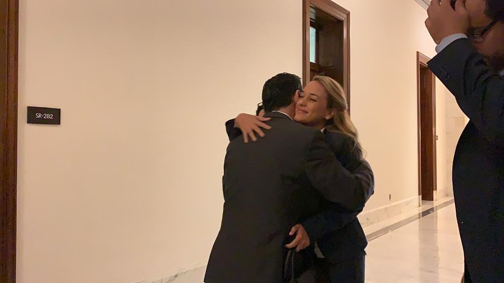 Lilian Tintori arrived in Washington DC She will meet @SenatorMenendez and @marcorubio